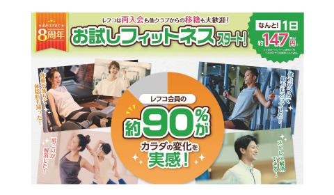 フィットネスクラブ「レフコ丸亀店」様チラシ配布