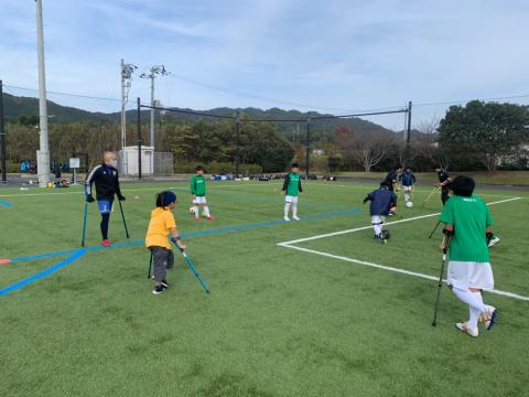 アンプティサッカー体験ブース