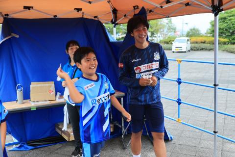 選手とスポーツダーツ体験