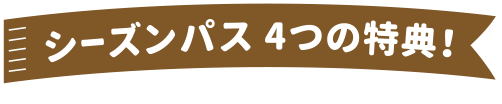 シーズンパス4つの特典！